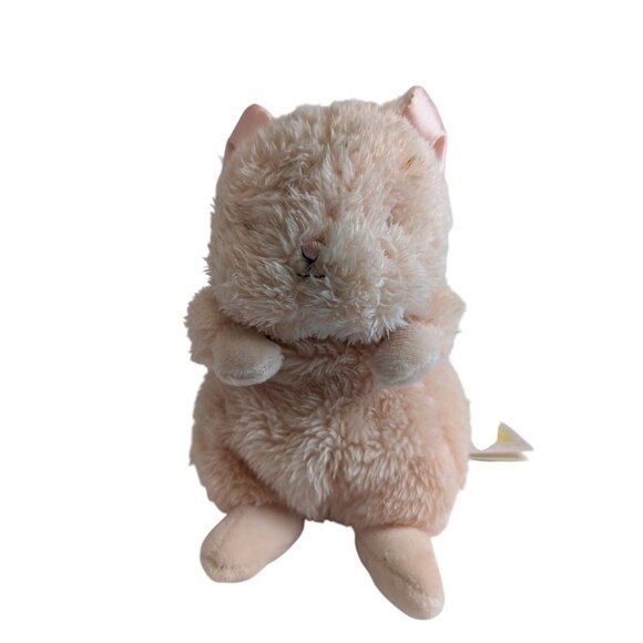 Bunnies By The Bay Wee Purr-ty Kitty Pink Cat Peach Kitten Plush Soft NWT 7" - Picture 6 of 11